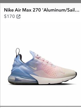Nike Gradient Pastel Blue-Pink Air Max 270 Women's Sneakers